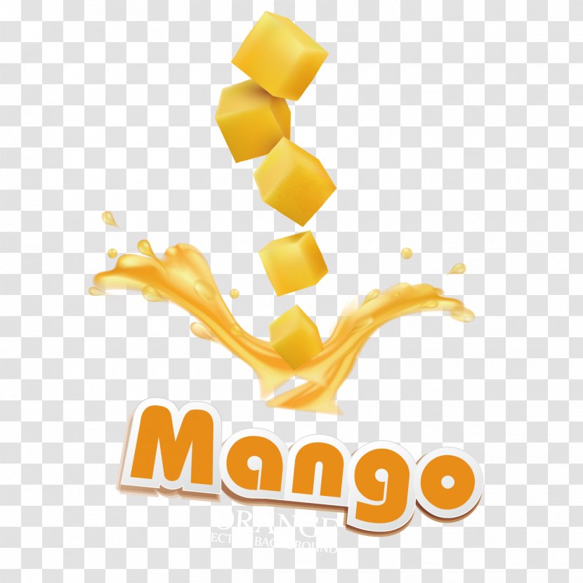 Orange Juice Poster - Food - Mango And Posters Vector Material Download Transparent PNG