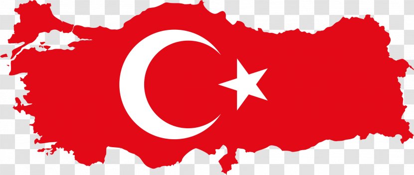 Flag Of Turkey Map Clip Art - Text Transparent PNG