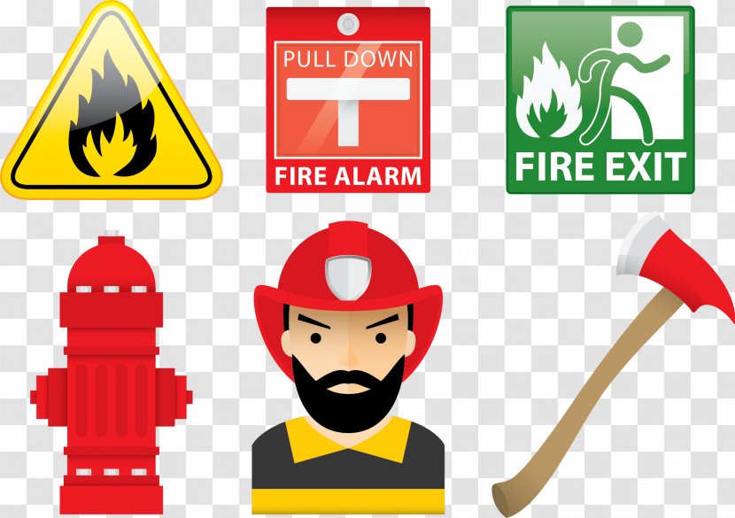 Firefighter Firefighting - Vector Transparent PNG