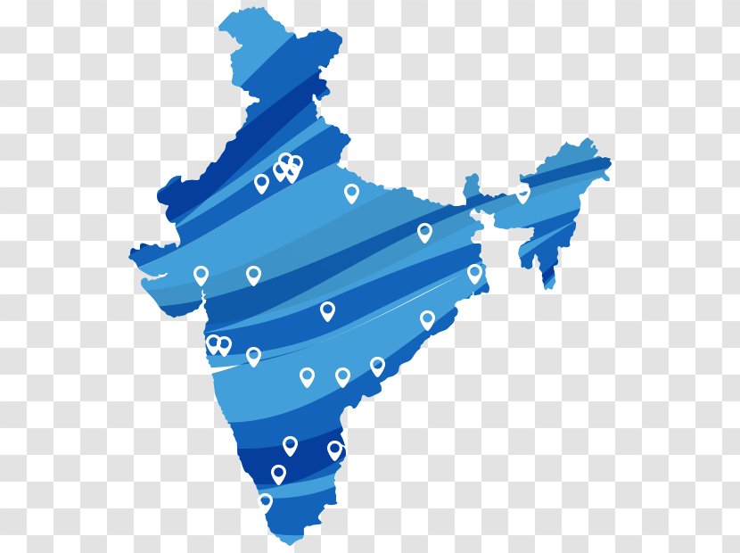 India Vector Graphics Stock Photography Royalty-free Map - Blue Transparent PNG