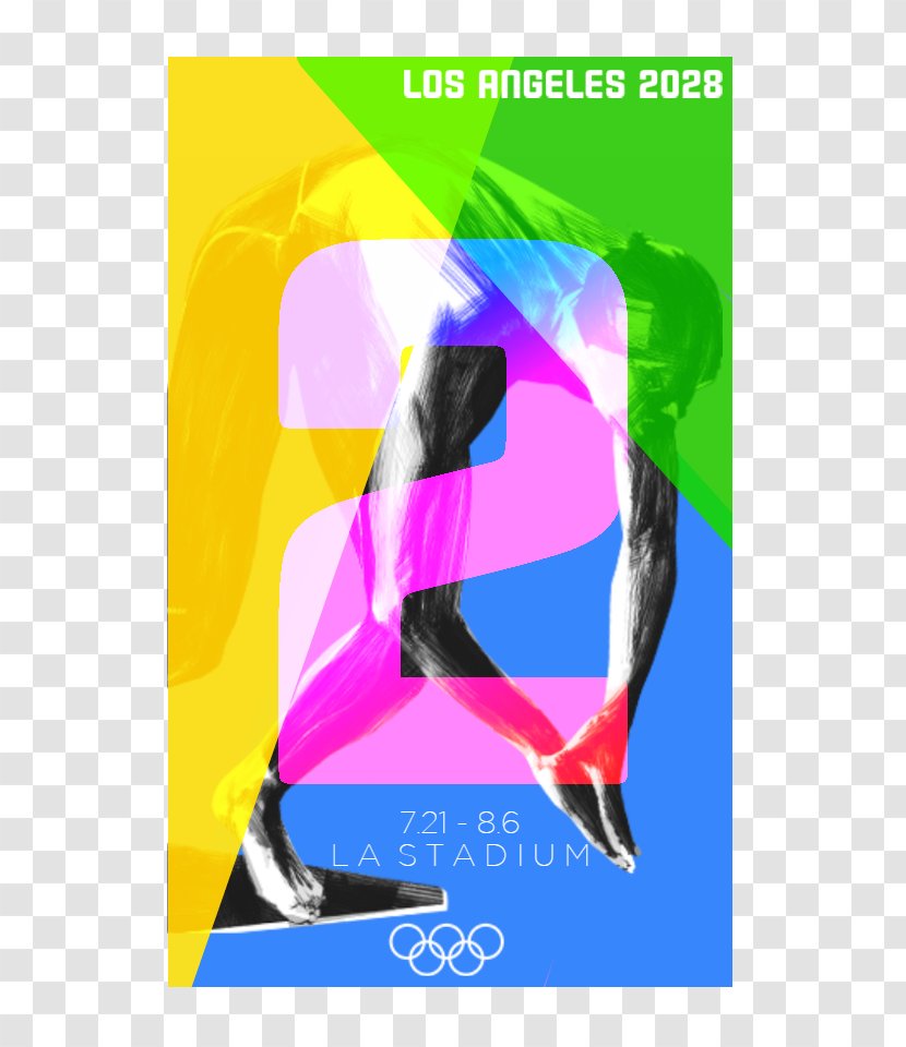 2028 Summer Olympics Los Angeles Graphic Design Logo - Olympic Games Transparent PNG