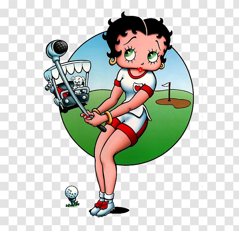 Betty Boop Golf Course Cartoon - Animaatio Transparent PNG
