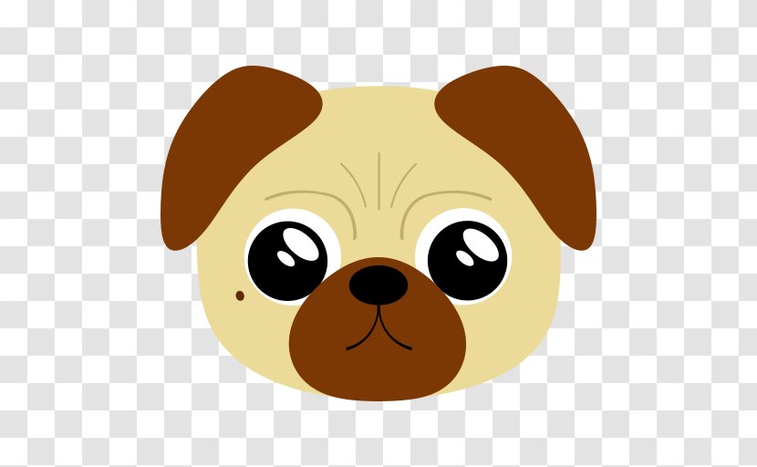 Puppy Pug Sticker Dog Breed Snout - Flower Transparent PNG