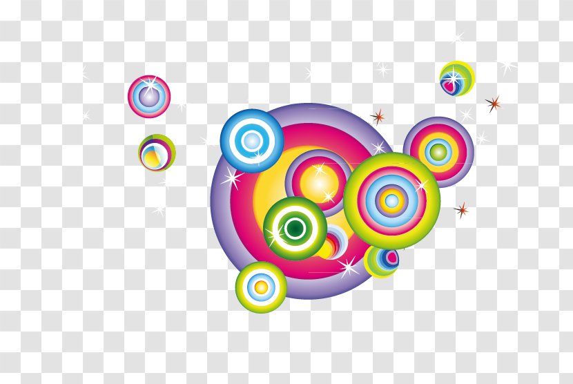 Circle Watercolor Painting - Colorful Creative Vector Color Ring Transparent PNG