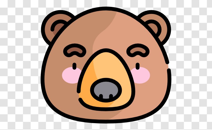Bearhead Icon - Snout - Cartoon Transparent PNG