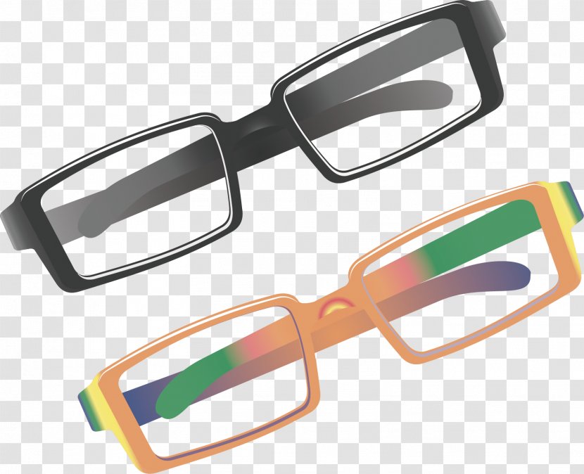 Goggles Glasses Near-sightedness - Glass - Vector Material Transparent PNG