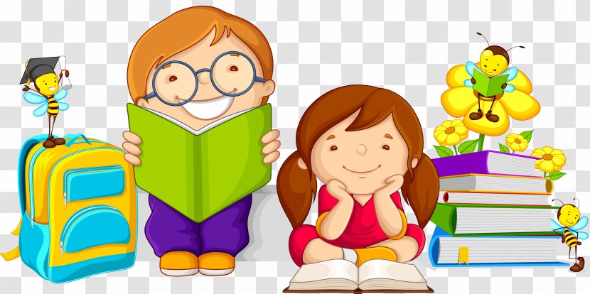 Cartoon Child Study Skills - Play - Reading Transparent PNG