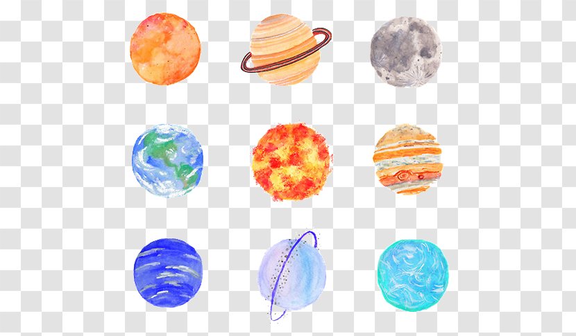Drawing Planet Art Solar System - Pastel Transparent PNG