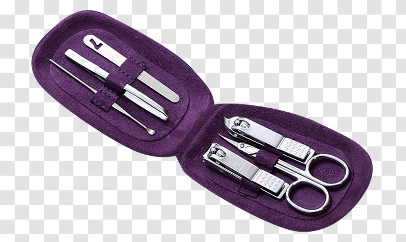 Nail Clipper Scissors - Designer - Purple Set Transparent PNG