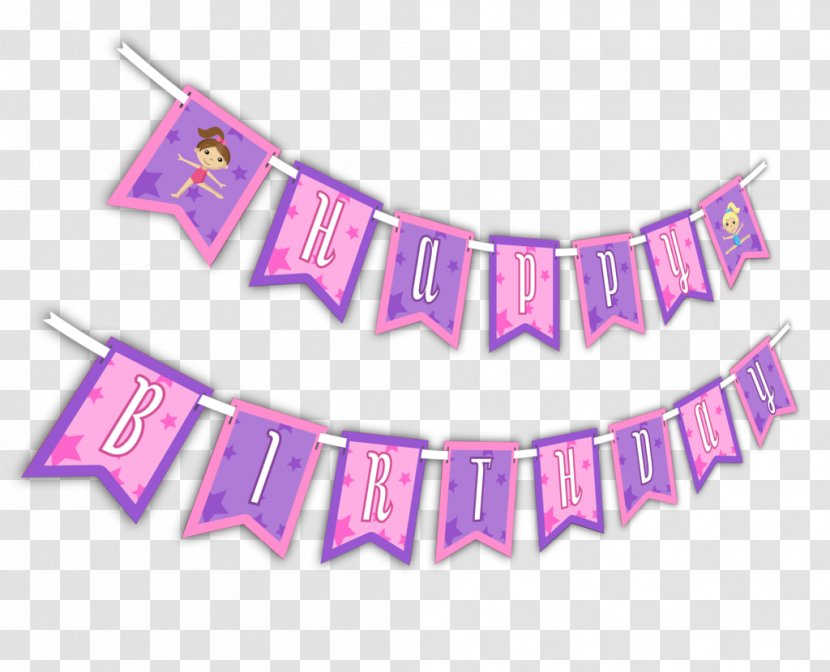 Happy Birthday To You Party Graduation Ceremony Garland - Baby Shower Transparent PNG