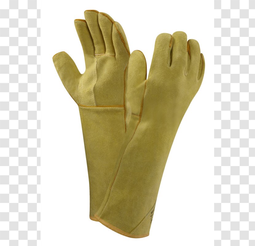 Glove Leather Kevlar Nitrile Rubber Natural - Soccer Goalie - Welding Gloves Transparent PNG