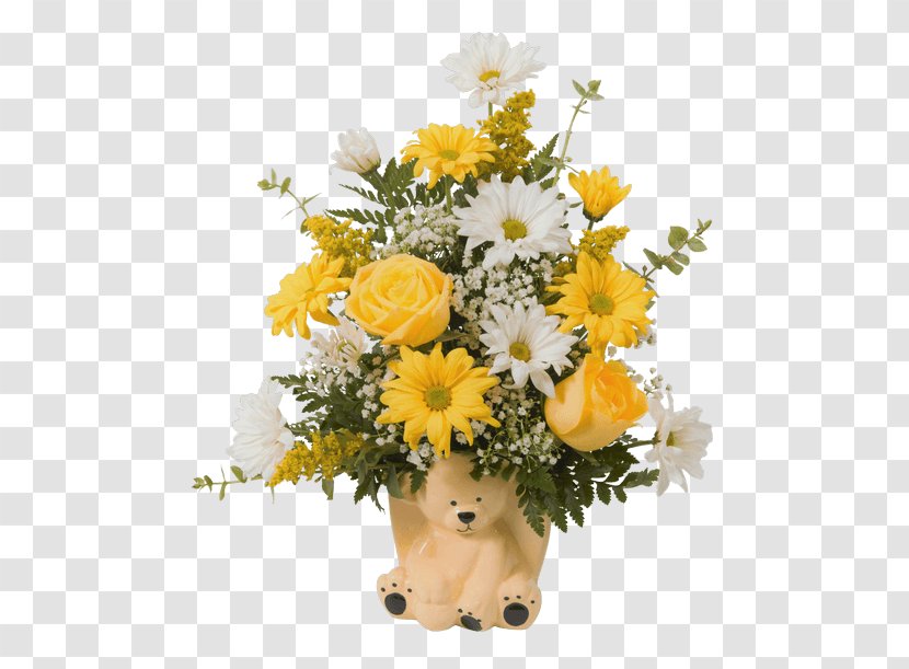 Floral Design Cut Flowers Transvaal Daisy Chrysanthemum Flower Bouquet - Yellow Transparent PNG