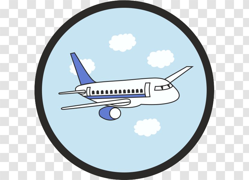 Clip Art Scout Badge Scouting Airplane Eagle - Air Travel - Blank Transparent PNG