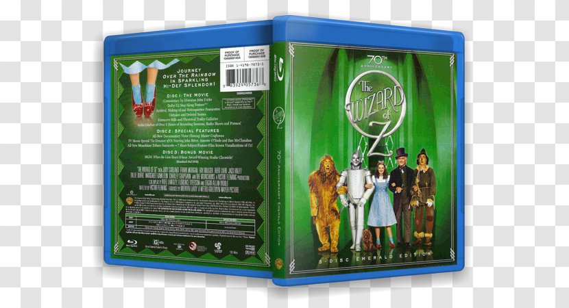 Blu-ray Disc Green The Wizard Of Oz Emerald - Bluray - Wonderful Transparent PNG