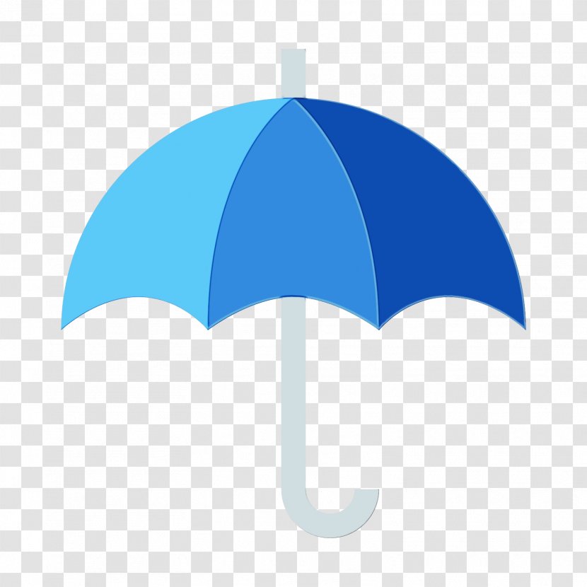 Umbrella Cartoon - Azure - Symbol Electric Blue Transparent PNG