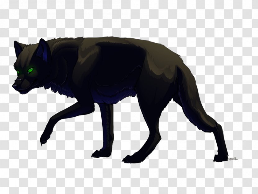 Gray Wolf Drawing Art Black Color - Tail Transparent PNG