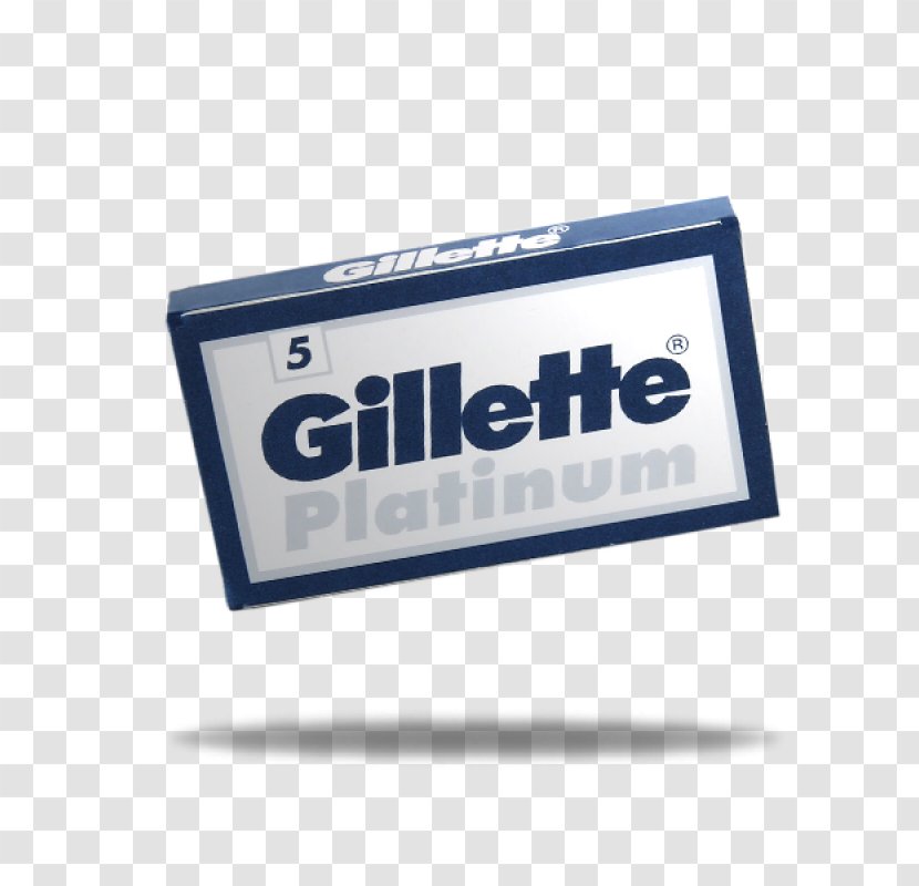 Gillette Safety Razor Rakblad Blade - Platinum - Barber Transparent PNG
