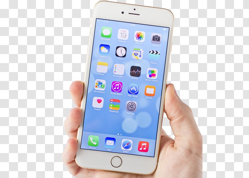 IPhone 6 Plus 6s 5s Apple - Portable Media Player - Holding Iphone Transparent PNG