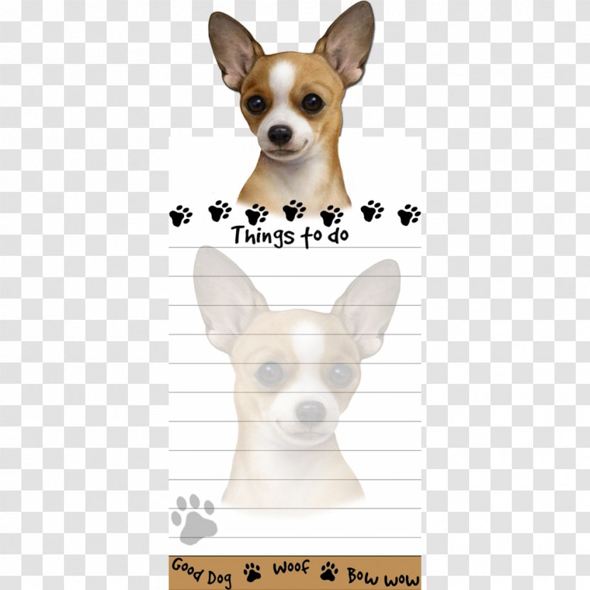 Chihuahua Toy Fox Terrier Puppy Yorkshire West Highland White - Postit Note Transparent PNG