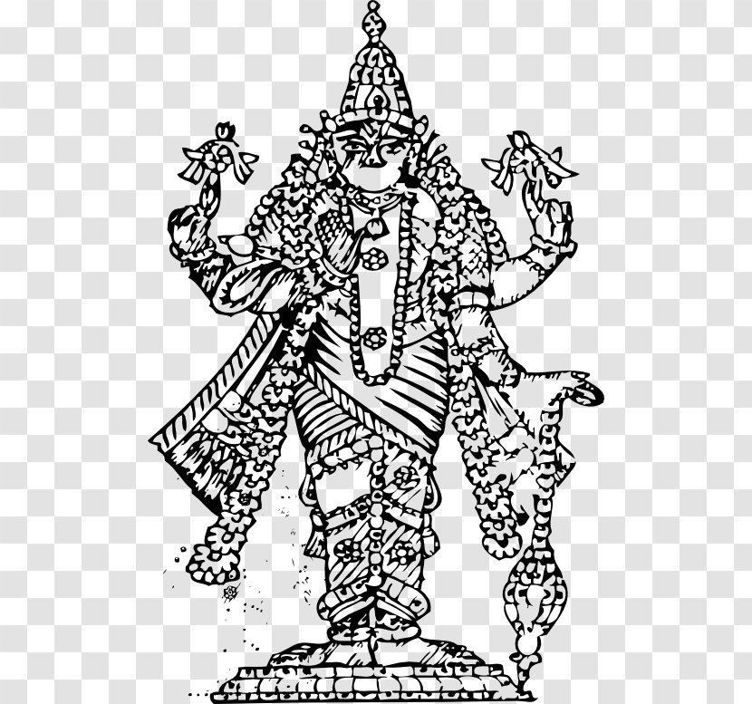 Krishna Vishnu Lakshmi Clip Art - Hindu Transparent PNG