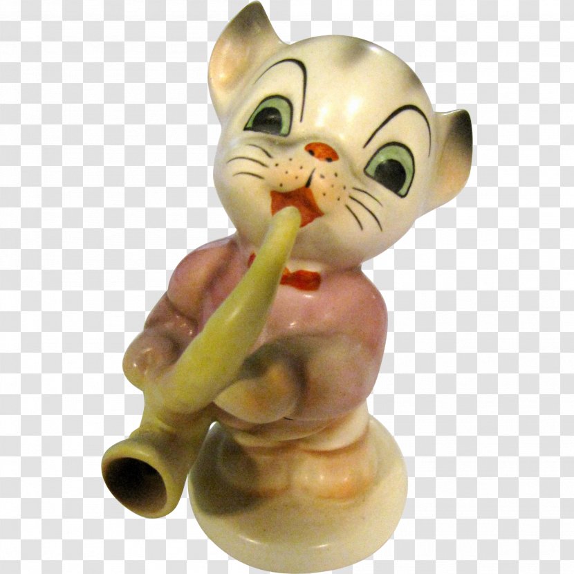 Cat Carnivora Figurine Animal Mammal - Heart - Saxophone Transparent PNG