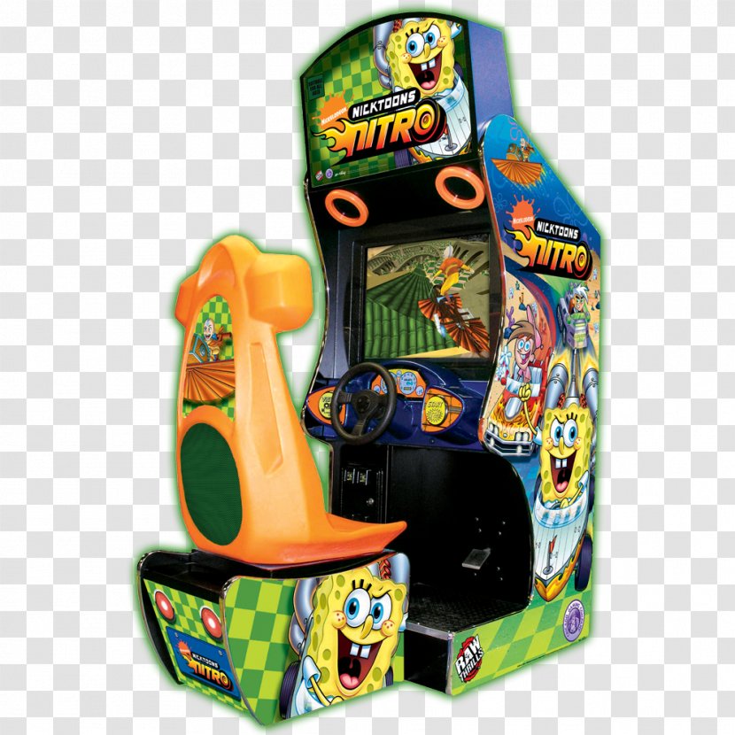 Nicktoons Nitro Racing Winners Cup Arcade Game Raw Thrills - Cabinet - Recreation Transparent PNG