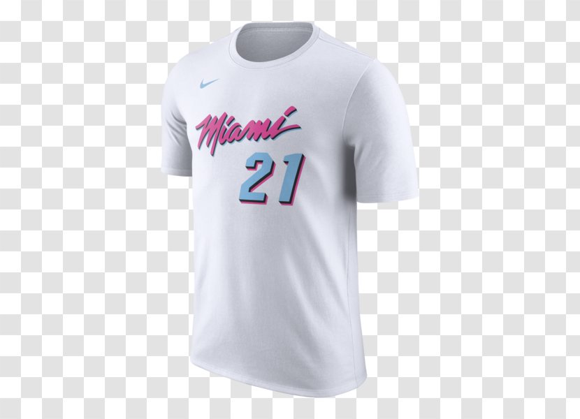 T-shirt Miami Heat Sports Fan Jersey Nike - Tshirt Transparent PNG