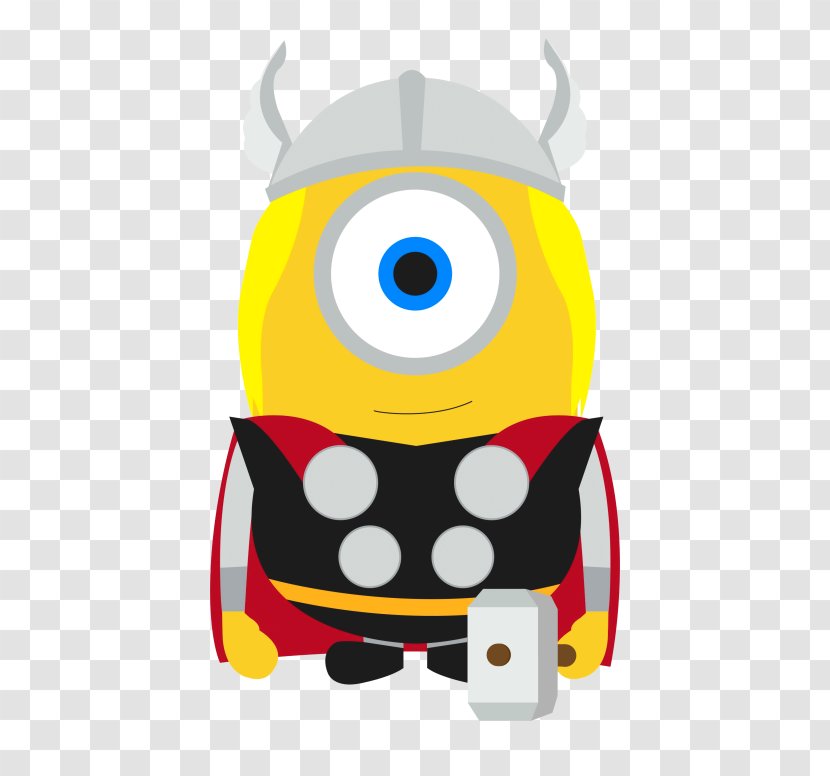 Thor Spider-Man Superhero Minions Despicable Me - Yellow Transparent PNG