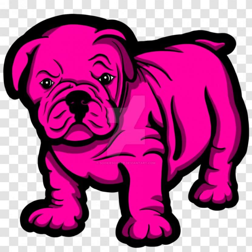Bulldog Puppy Dog Breed Non-sporting Group Illustration - Like Mammal - Pink Cartoon Sheep Ipad Cases Transparent PNG