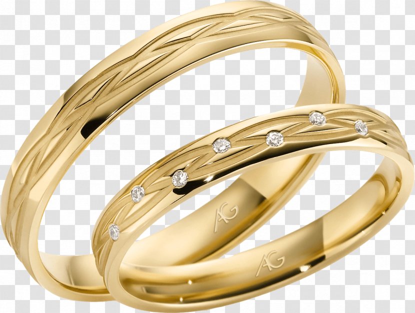 Wedding Ring Gold Geel Goud Białe Złoto - Ceremony Supply Transparent PNG