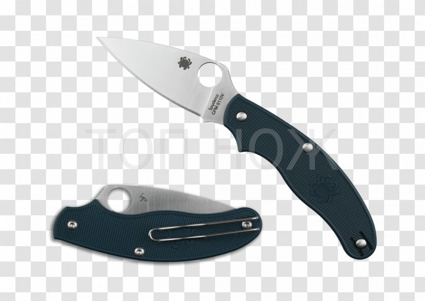 Pocketknife Spyderco Blade Penknife - Combat Knife Transparent PNG