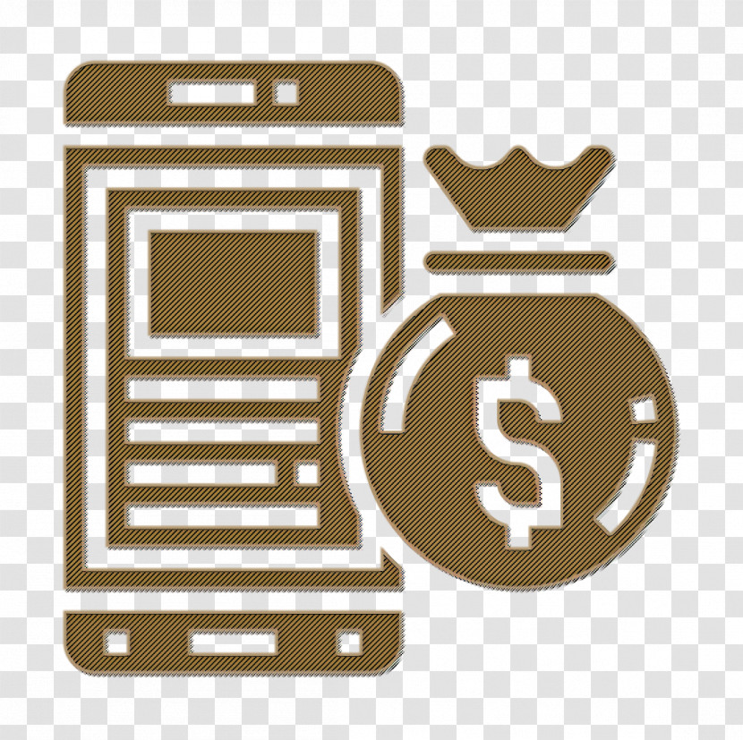 Money Bag Icon Mobile Payment Icon Digital Banking Icon Transparent PNG