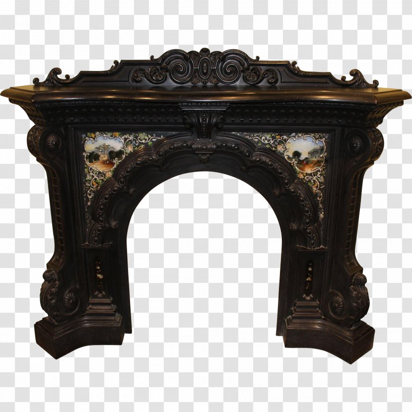 Fireplace Mantel Insert Cast Iron Electric - Shelf Transparent PNG