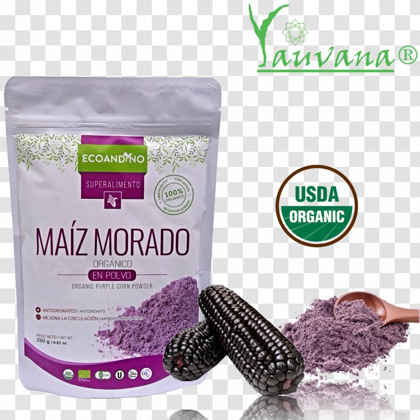 Organic Food Superfood Purple Corn Product - Gluten Transparent PNG