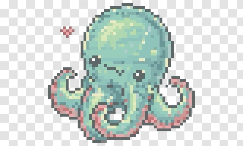 Pixel Art Octopus - Frame - Animation Transparent PNG