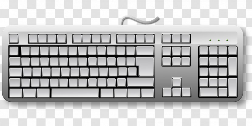 Computer Keyboard Mouse Vector Graphics Drawing - Laptop Part Transparent PNG