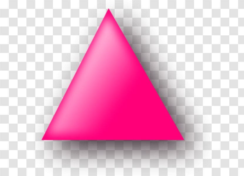 Pink Triangle Clip Art Transparent PNG