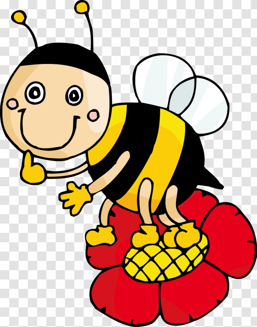 Cartoon Pixel Illustration - Bee Transparent PNG