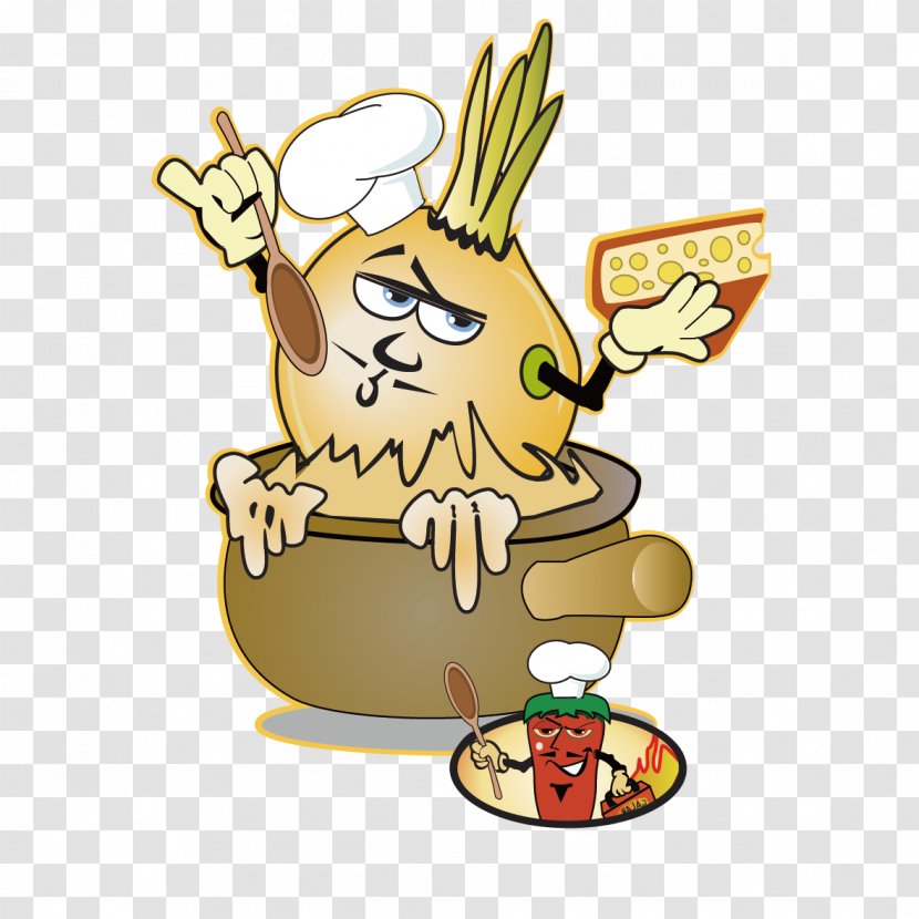 French Onion Soup Cuisine Veggie Burger Cream Ring - Fictional Character - Pot Of Transparent PNG
