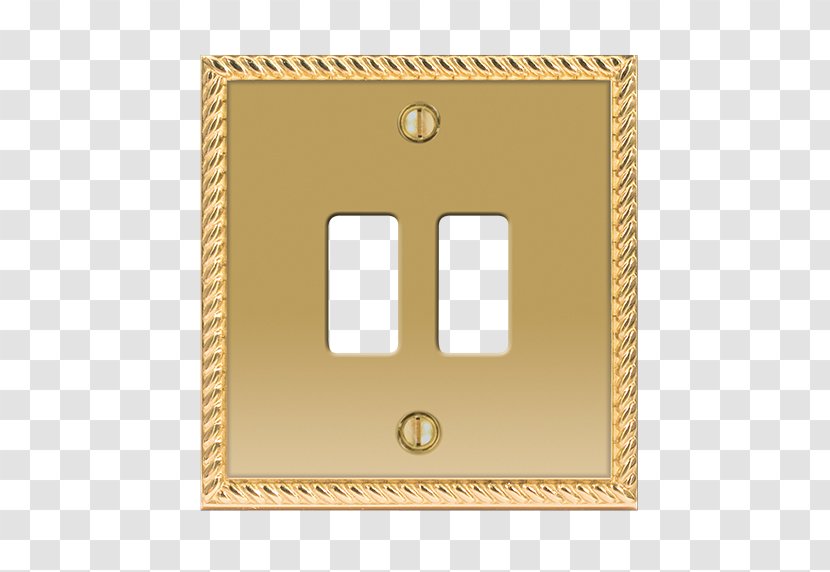 Brushed Metal AC Power Plugs And Sockets Electrical Switches Dimmer Brass - Picture Frame Transparent PNG