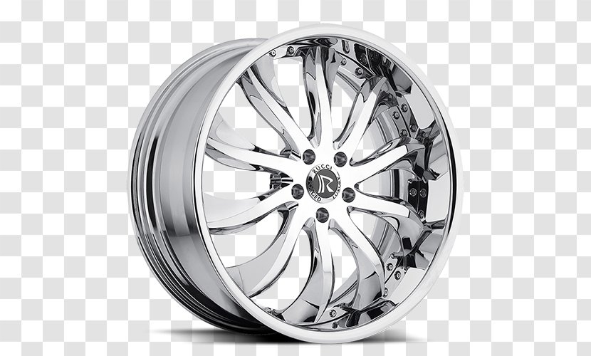 Custom Wheel Rim Alloy Tire - Rucci Forged Transparent PNG