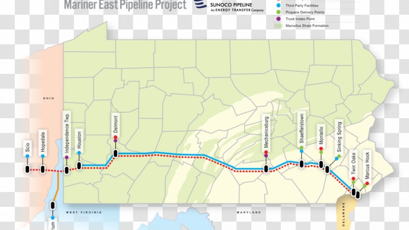 Mariner East (work) Sunoco Pipeline Transportation Natural Gas Architectural Engineering - Dujotiekis - Marcus Hook Transparent PNG