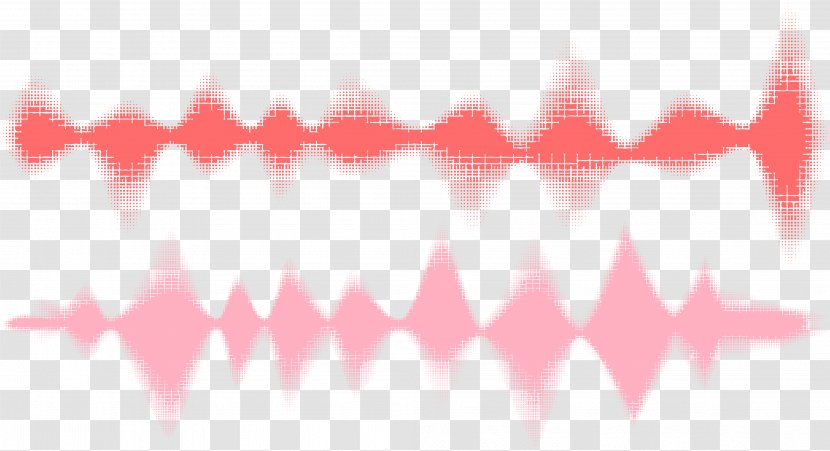Euclidean Vector Sound - Frame - Pink Wave Curve Picture Transparent PNG