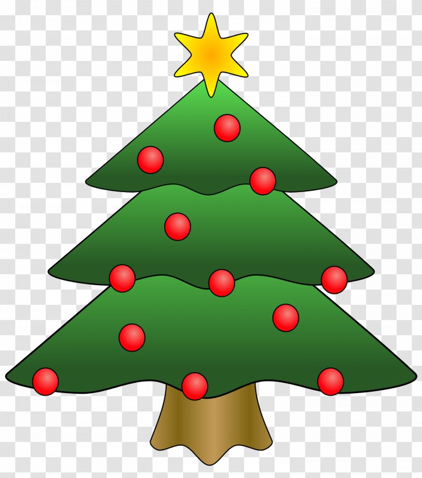 Christmas Tree Cartoon Drawing Clip Art - Decor - Qc Cliparts Transparent PNG