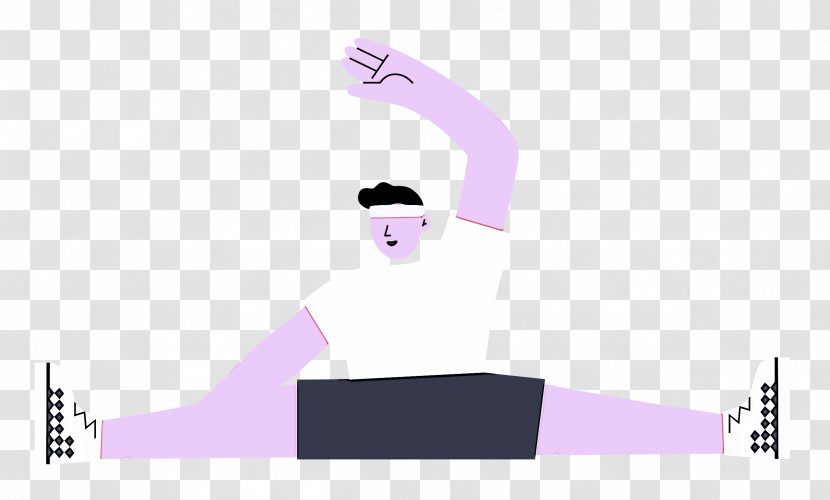 Sitting Floor Stretching Sports Transparent PNG