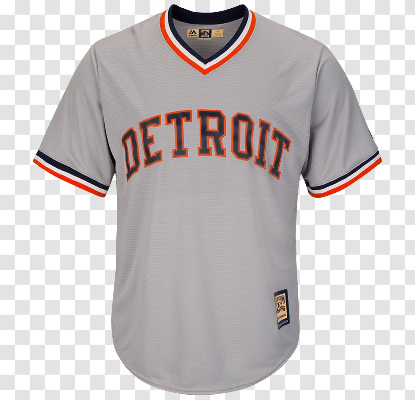 Detroit Tigers Cooperstown MLB Jersey Baseball - Sleeve Transparent PNG
