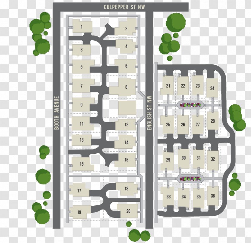 Highland Walk Apartments Brock Built Homes Site Plan - Western Town Transparent PNG