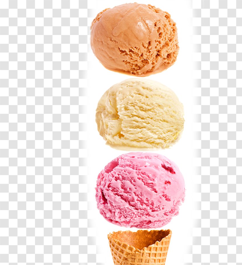 Gelato Ice Cream Cones Neapolitan - Food Scoops - Four-ball Transparent PNG