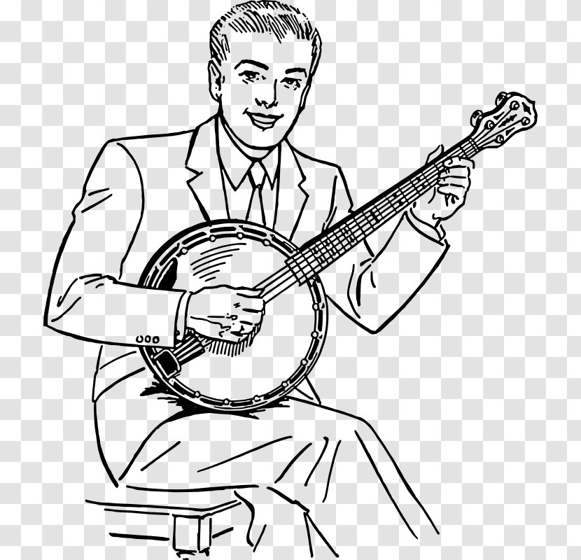 Banjo Mandolin Musical Instruments Bluegrass Humour - Flower Transparent PNG