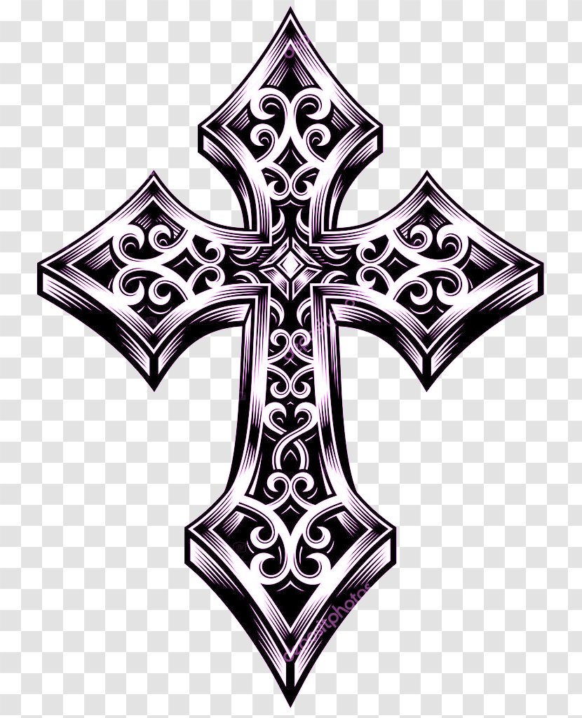 Celtic Cross Christian Christianity - Symmetry - Tattoo Transparent PNG